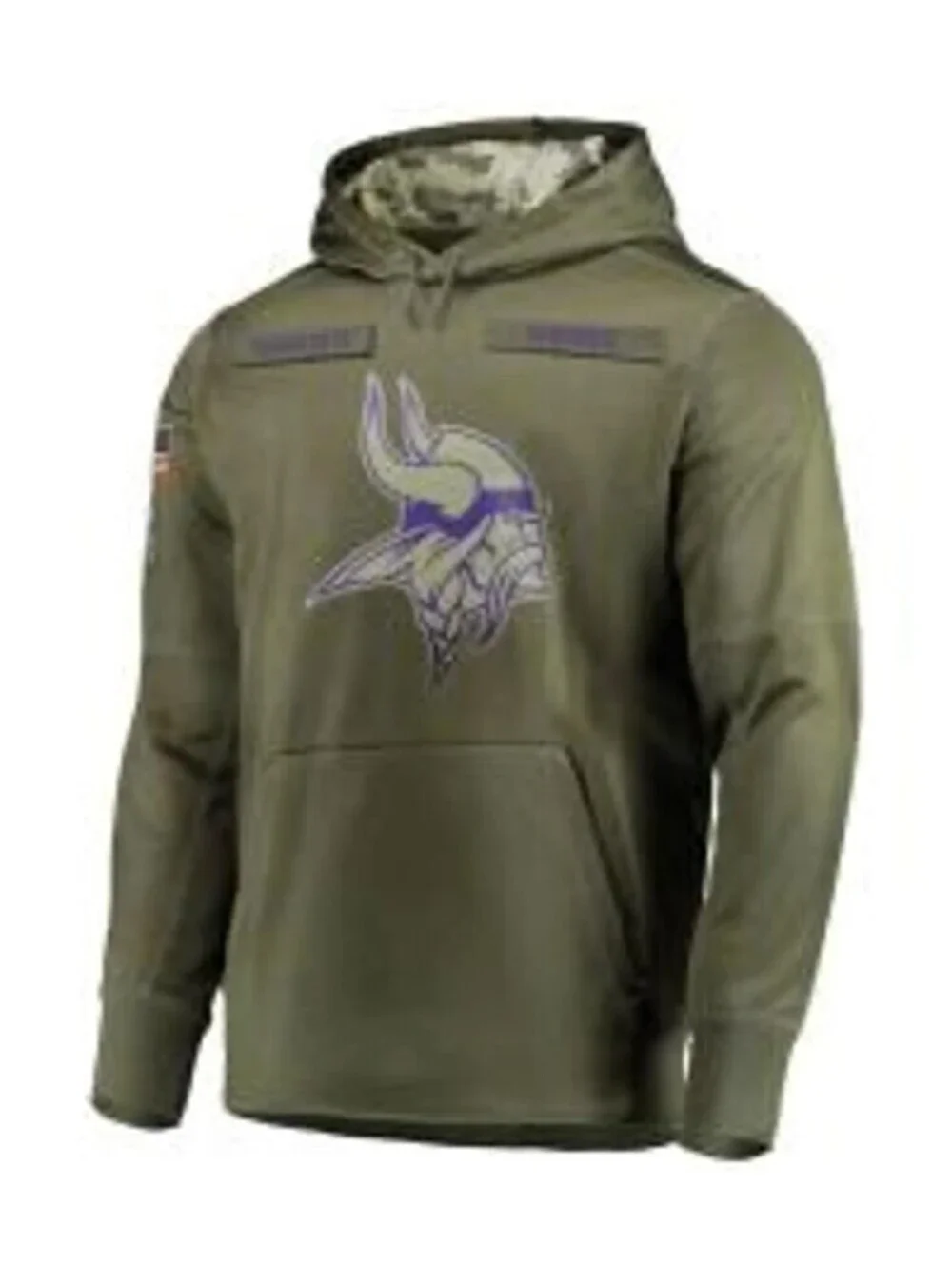 Nike Minnesota Vikings Salute To Service Hoodie Sweatshirt Mens Large Military O